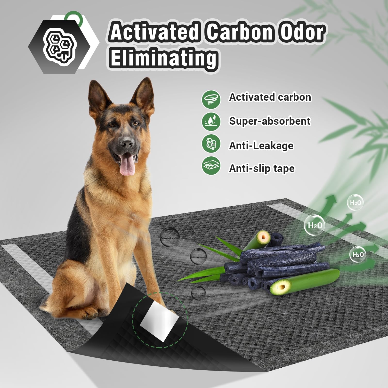 IMMCUTE XXL Puppy Pads 36″X44″, 30 Ct, XXXXL-36“x44” (30 Ct), Black