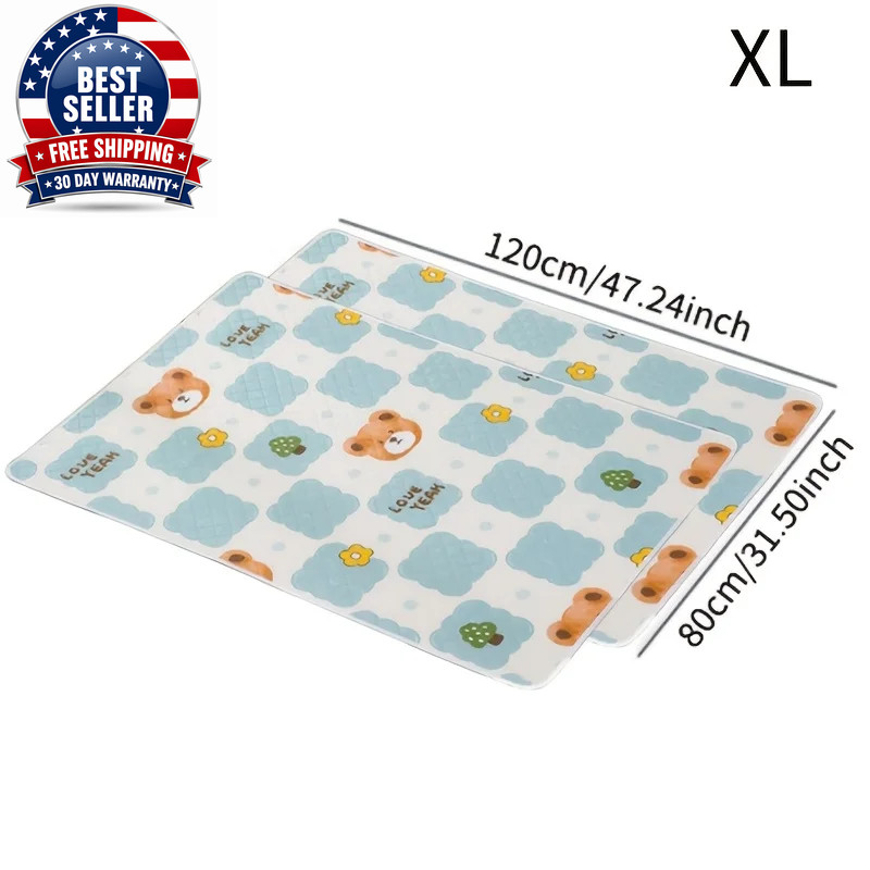 2Pcs Washable Reusable Dog Training Mats Designed for Pet Training Ideal for Car