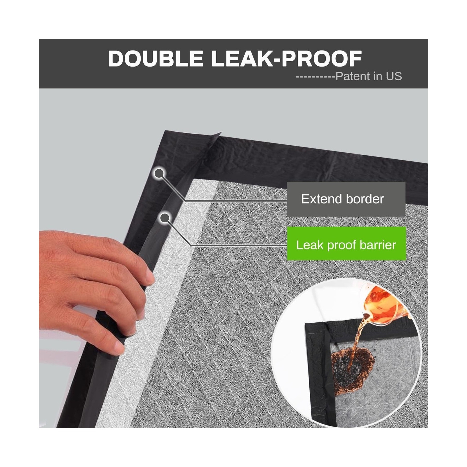 Charcoal Puppy Pads 28×34 Inches Extra Large Dog Pee Pads Odor-Control & Leak…