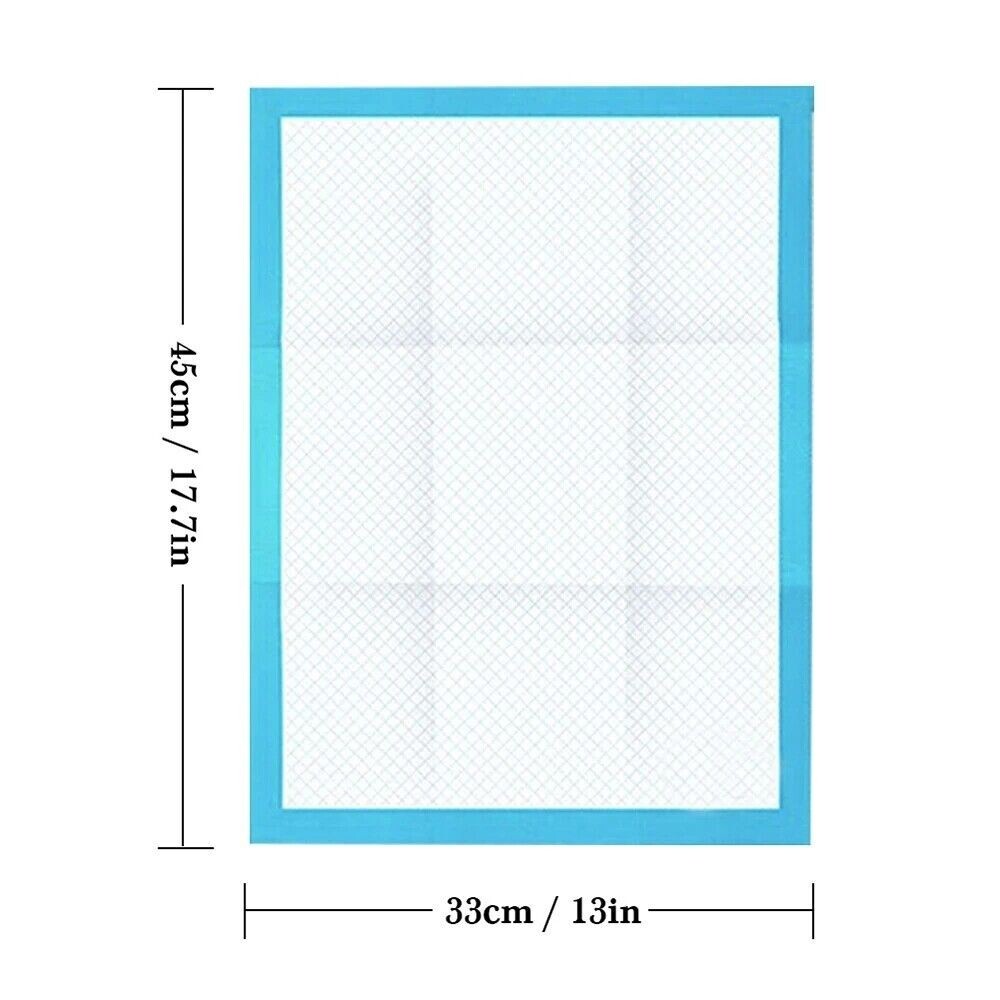 100pcs 17in Pet Diaper Dog Training Pee Pads Disposable Healthy Nappy Toilet Mat