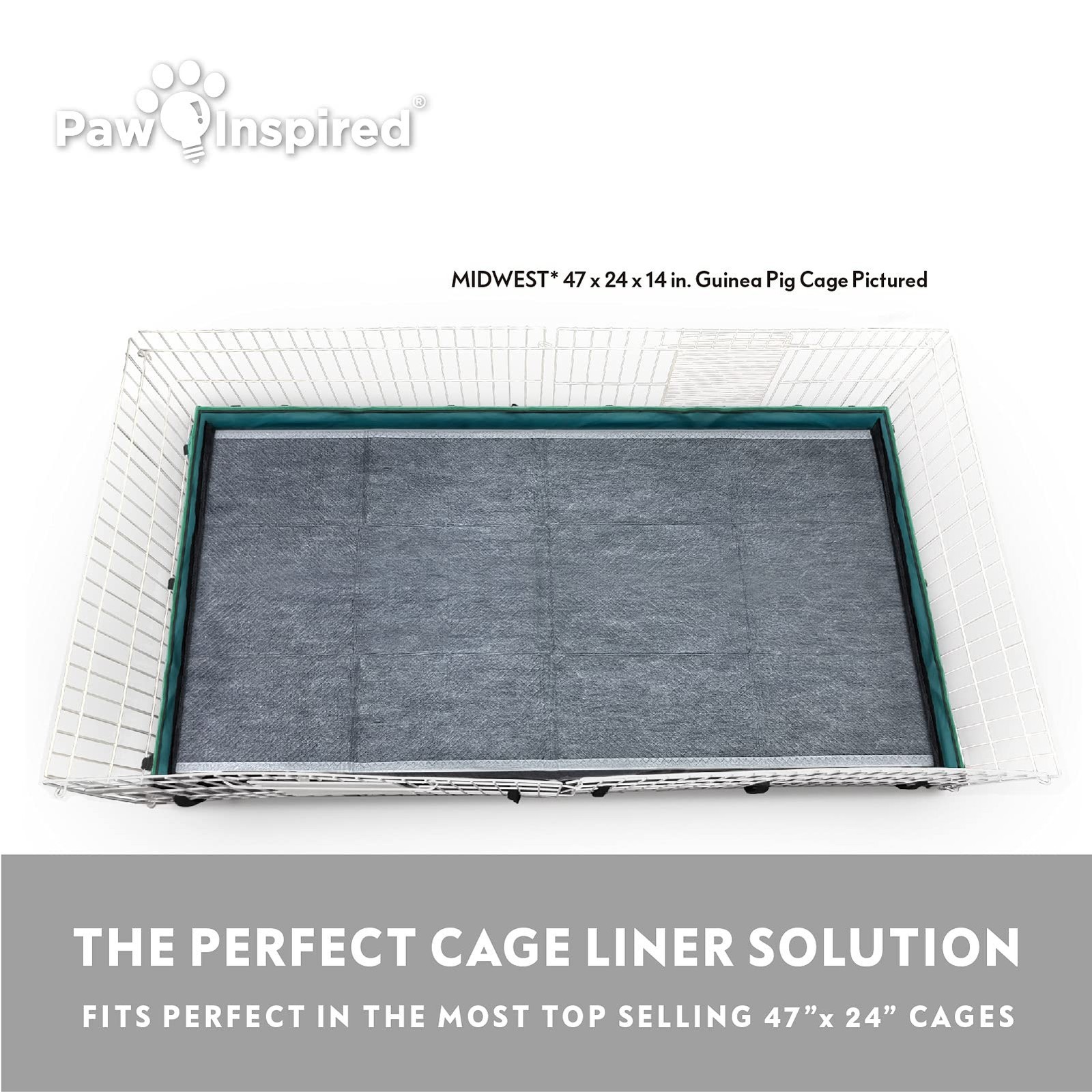 Paw Inspired Disposable Guinea Pig Cage Liners | Bamboo Charcoal Odor Control…