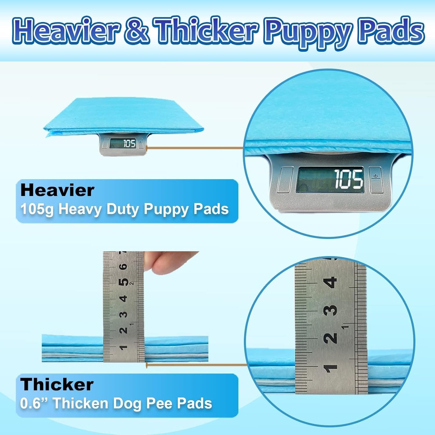 Dog Pee Pads Extra Large 30″x36″ 28 Count Super Absorbent Thicken XXL Puppy Pad