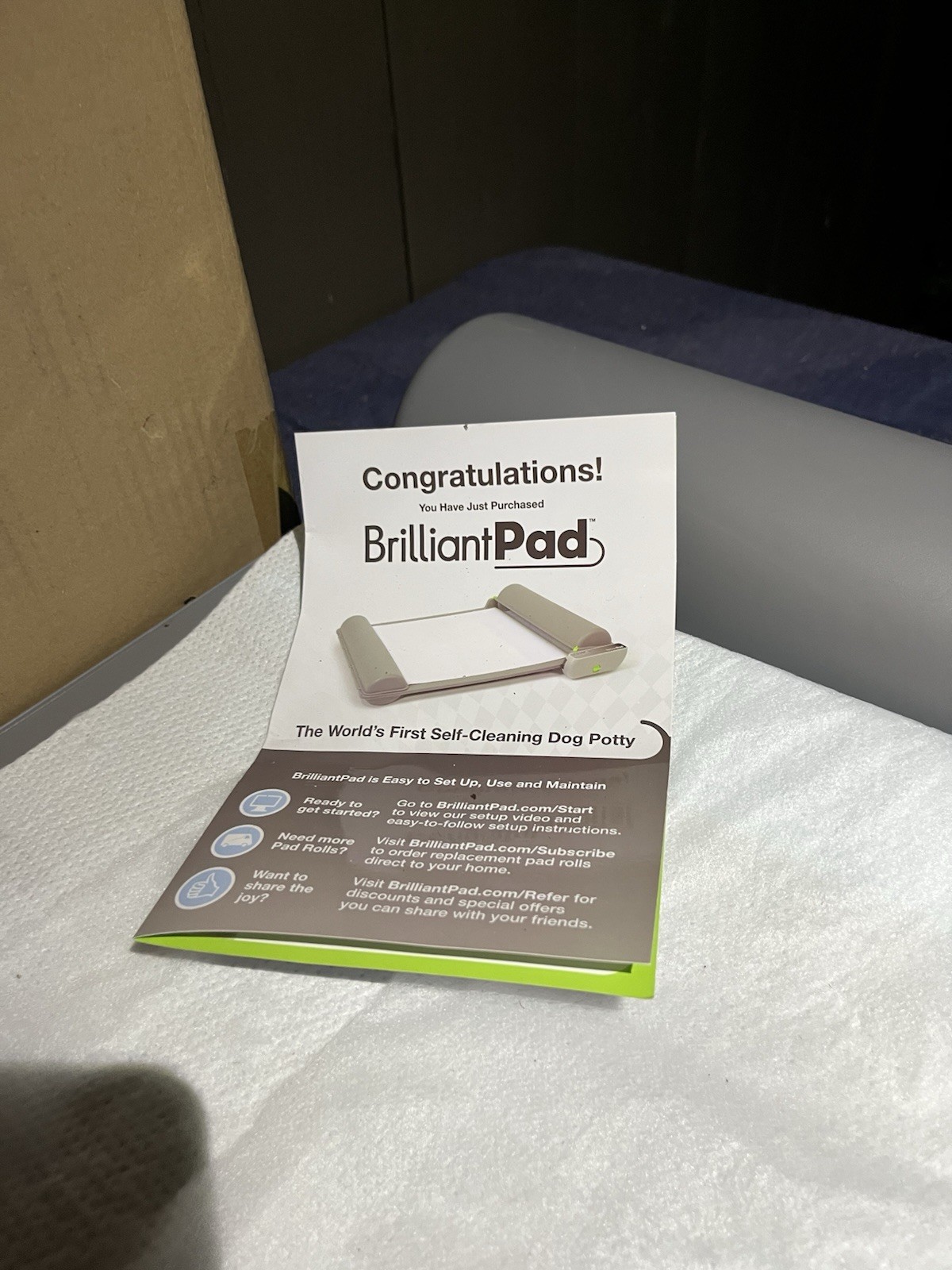 BrilliantPad Smart DPA200 Automatic Self-Cleaning Indoor Dog Potty with WiFi