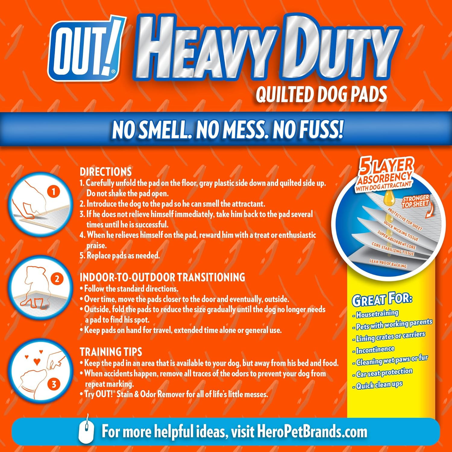 Petcare Puppy Pads XXL, Heavy Duty, Leak Proof Pee Pads for Dogs, Potty Training
