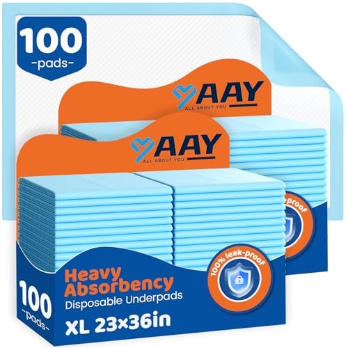 100 Count Disposable Beds Pads 23″x36″,Premium Adults 23″x36″(100 Count)