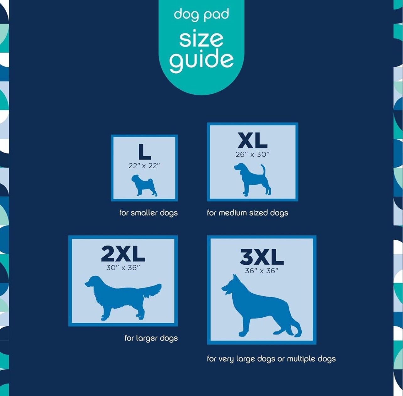 Pet Life Unlimited Smart Prints Extra Large Puppy Pads – 26″ x 30″52 Count (XL)