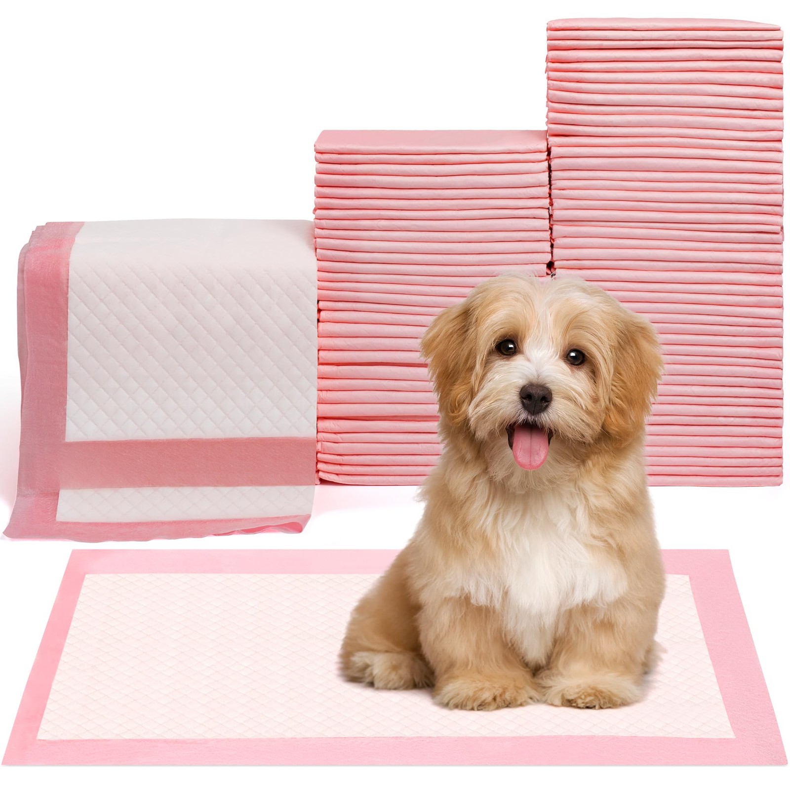 Pet Toilet Training Pads 100Count Disposable Puppy Pee Pads 18″ x 13″ for Dog…