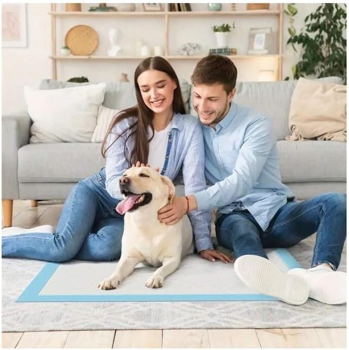 100 Pet Training Pads for Dogs 36×36″ Unscented Ultra-Absorbent 2XL Potty Pads