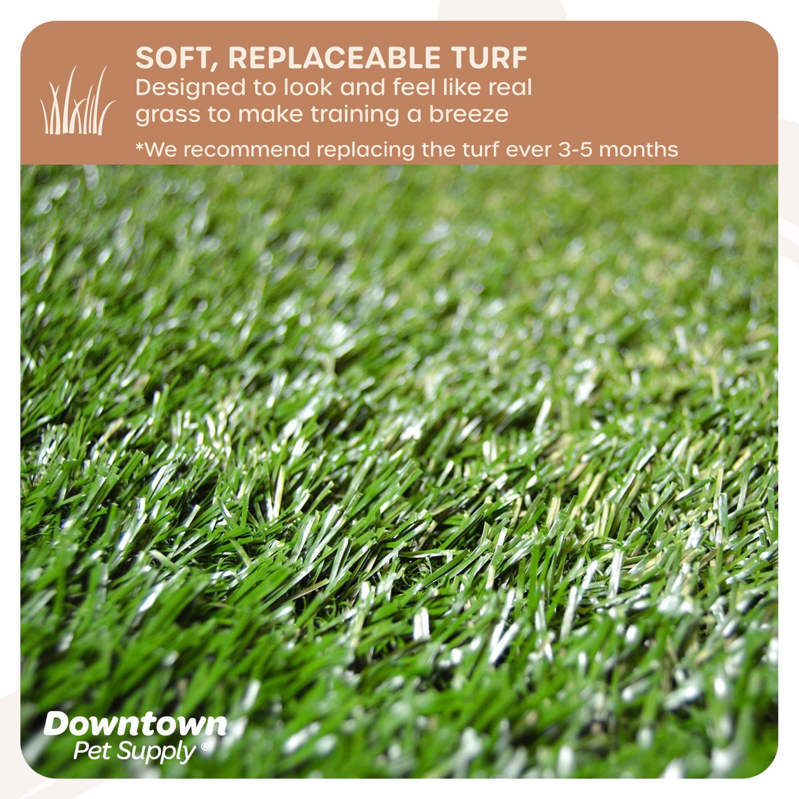 Dog Grass Pad with Tray, 20 x 30 – Outdoor and Indoor Potty System for Dogs w…