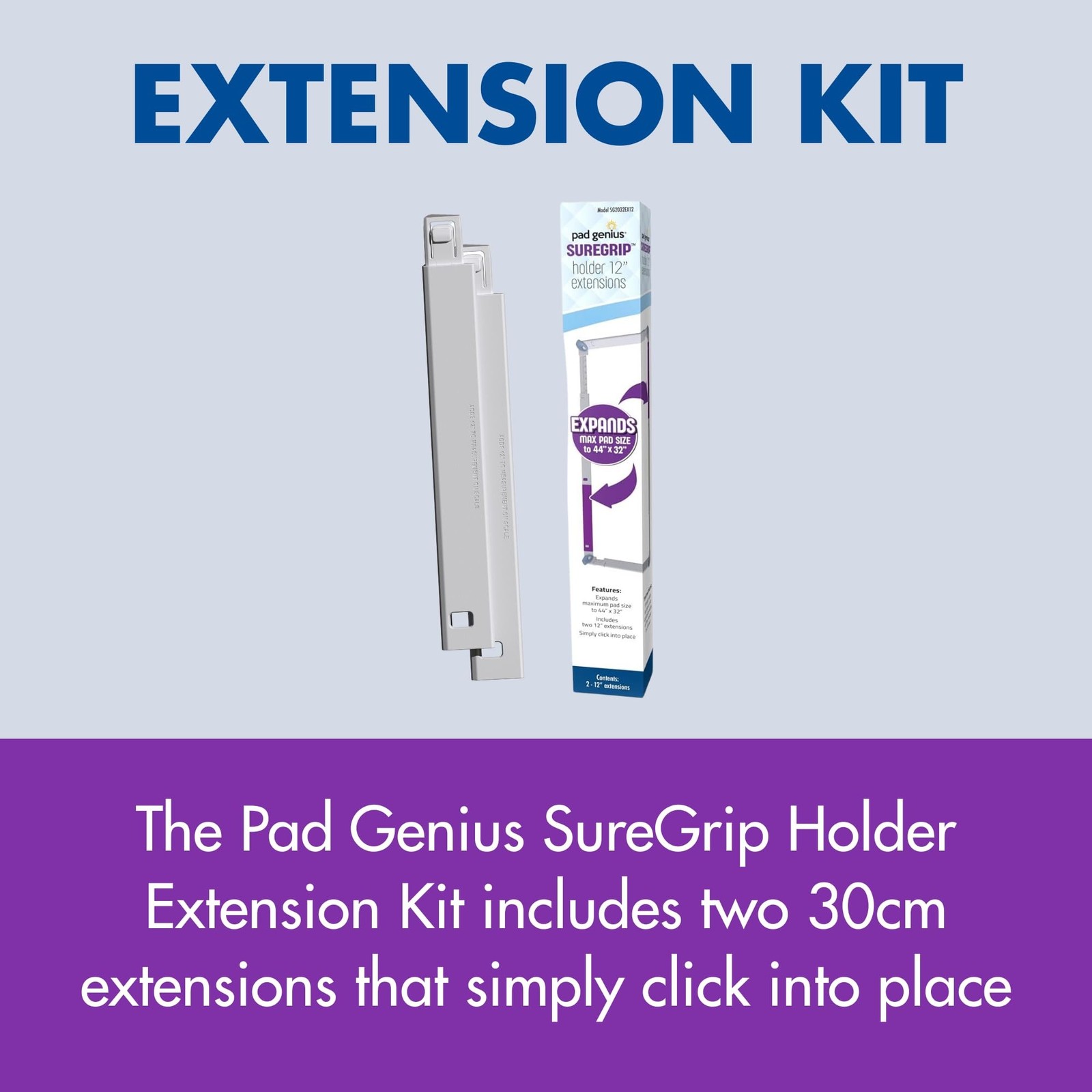 SureGrip Holder Extension Kit – Extends Holder Max Pad Size from 32″ x 32″ to…
