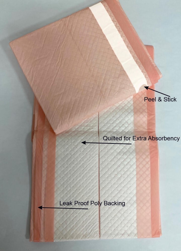 30×30″ 6-Layer Quilted Puppy Pads PRO Super Absorb SAP Gel/Sticky Strips 90ct