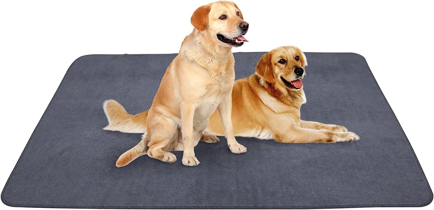 Non-Slip Dog Pads Extra Large 72″ X 72″ Washable Puppy Pads W/Fast Absorbent