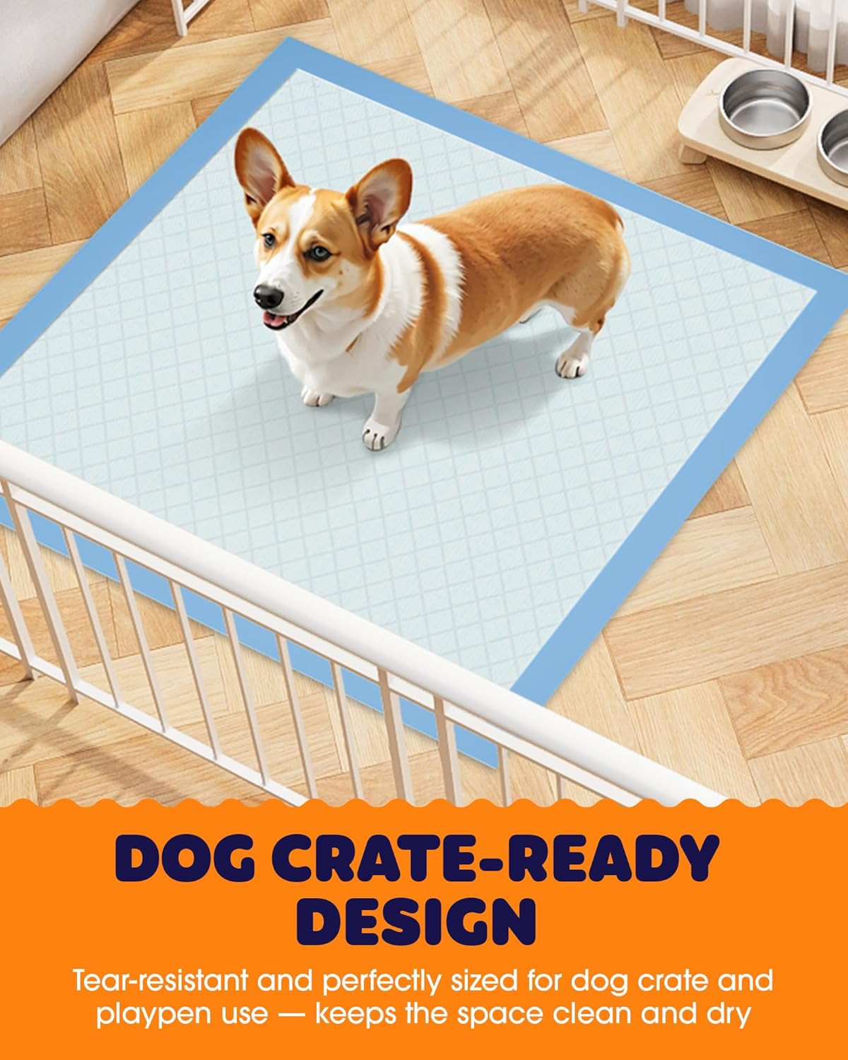 Puppy Pads – Super Absorbent & Spill-Proof Pee Pads for Dogs with 6-Layer Materi