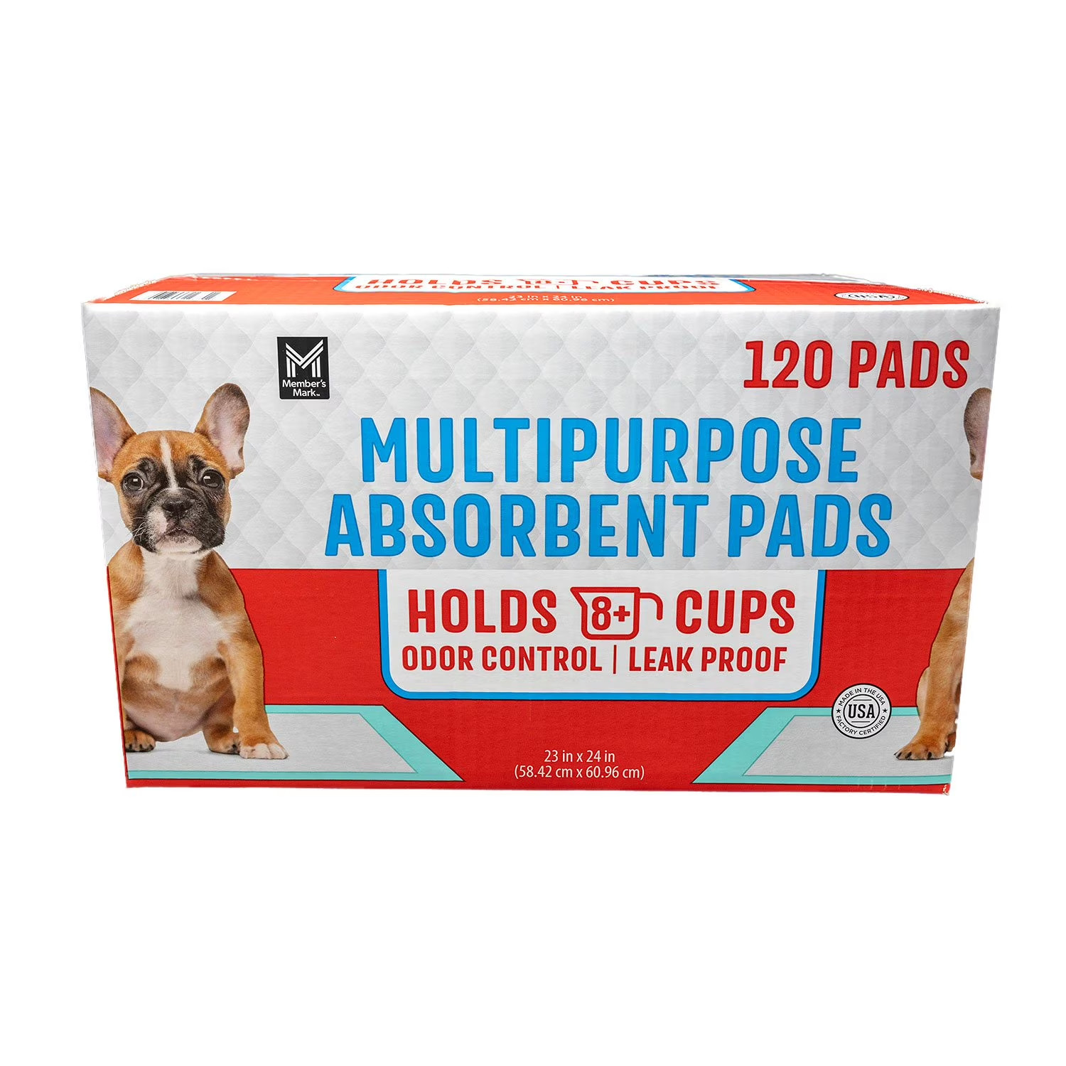 2Pack – Member’s Mark Absorbent Training Pads 23″x24″ 120 Count Pack Free Ship