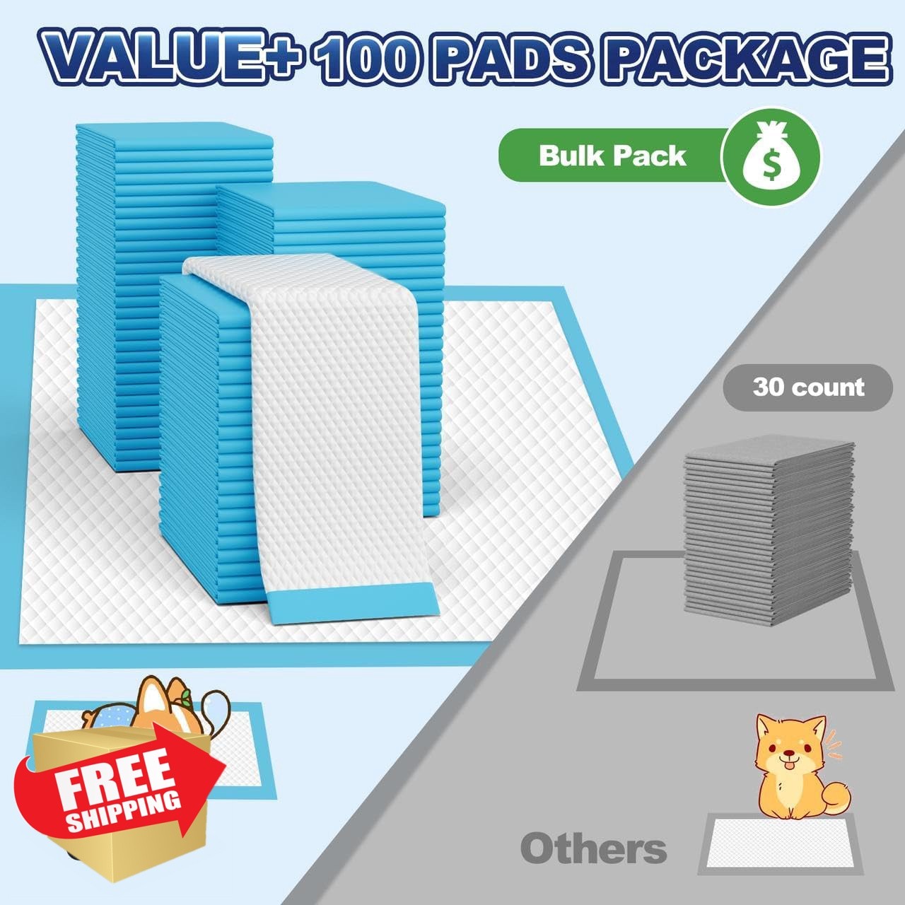 Oomicat Puppy Pads XL 34″x28″ 100 Count
