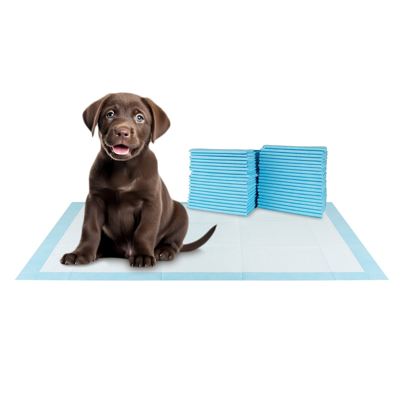 17×24″ 300ct Pishie Basic Economy Pads 3-Layers 12 Bags of 25-Wee Wee Puppy Pads