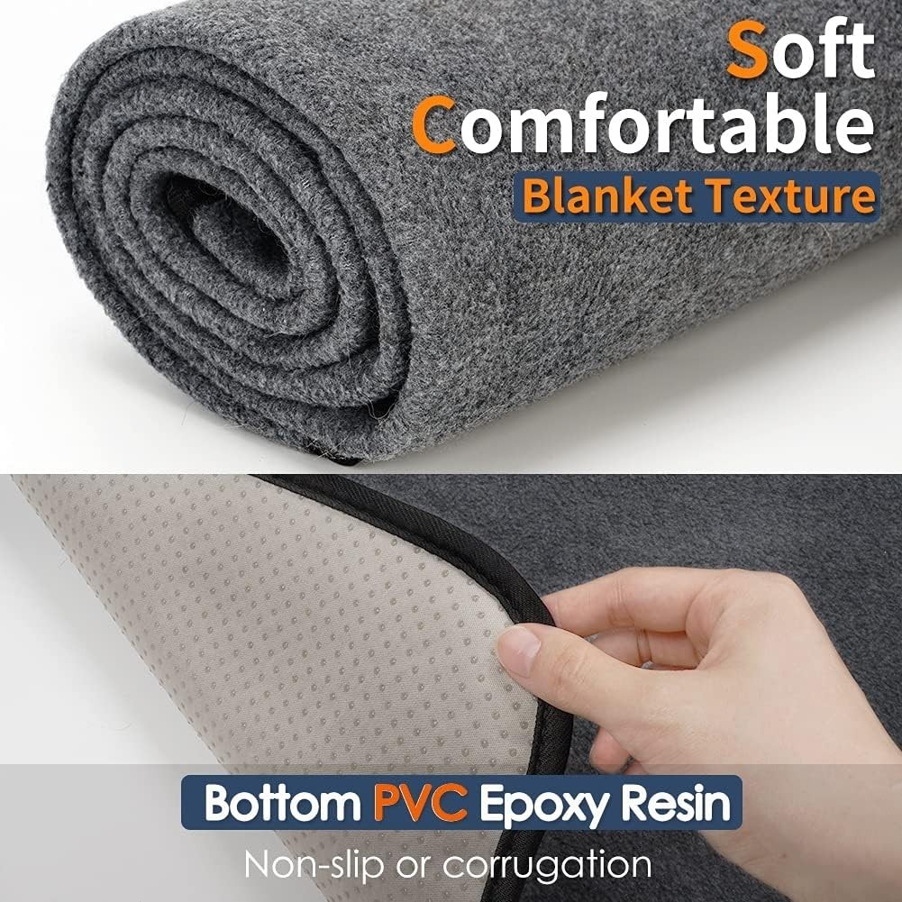 Washable Pee Pads for Dogs 65″x45″/72″x72″ Extra Large 165x122cm, Gray
