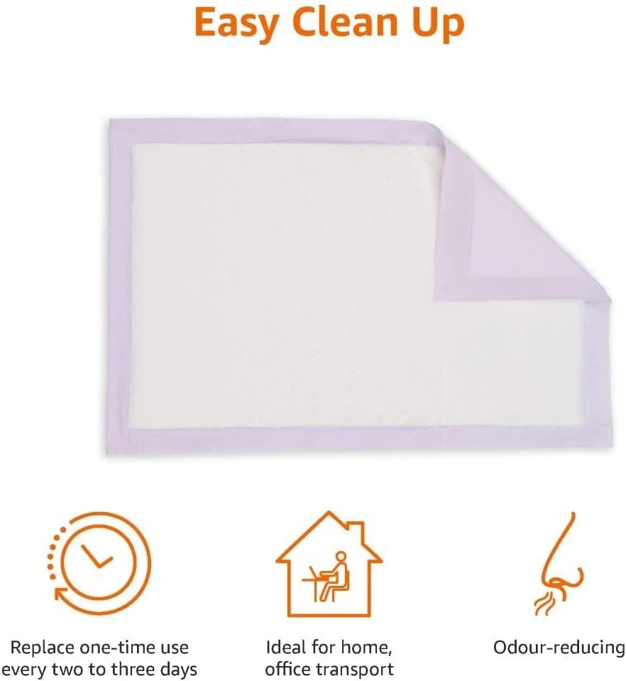 Pack of 100 Unscented Cat Litter Pads with Superior Absorbency & Odor Control