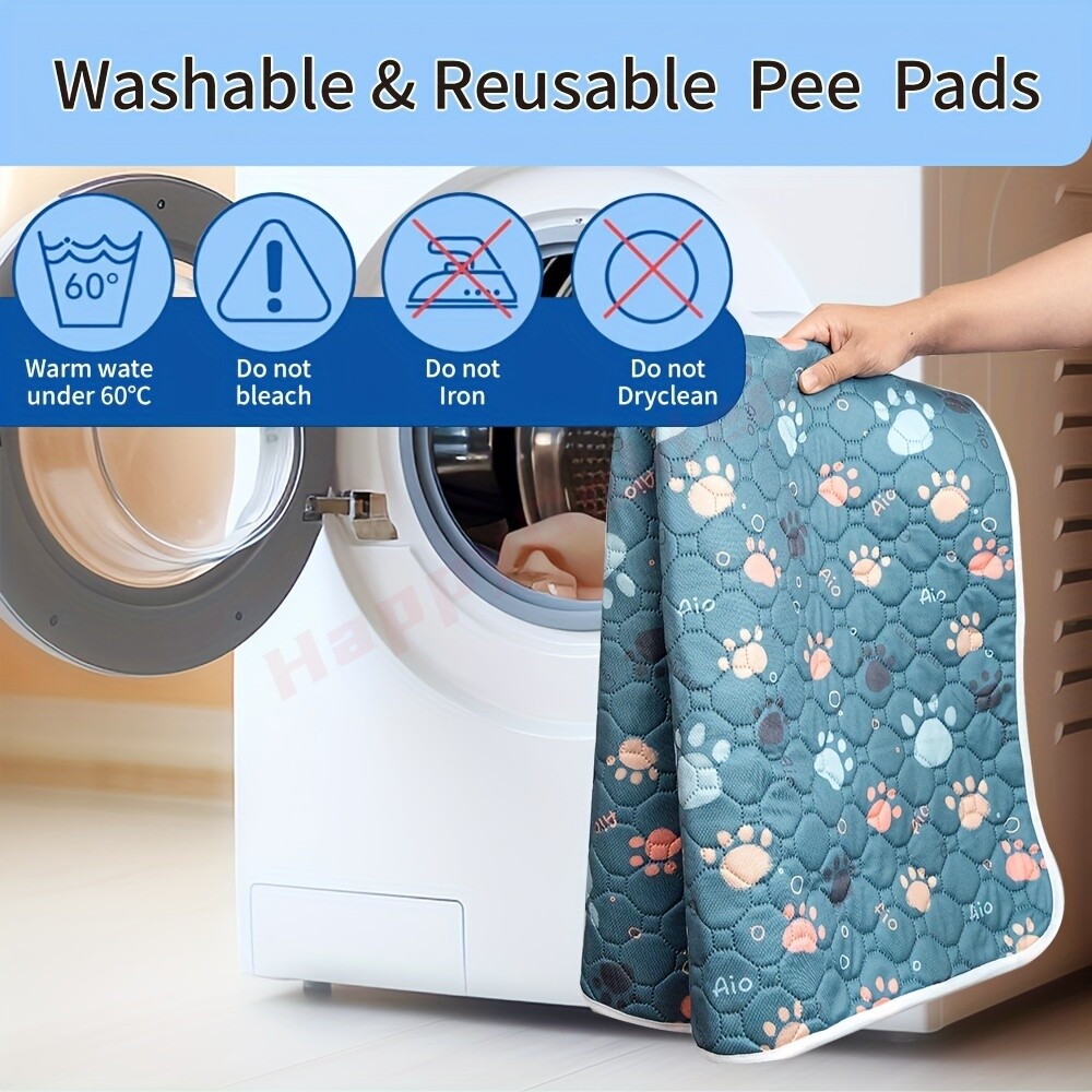 Reusable Washable Dog Pee Pads Absorbent Non-Slip Durable for Home And Travel