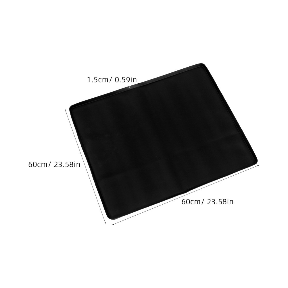 Leak Proof Silicone Puppy Pad Holder Tray for Dog Potty Training Black