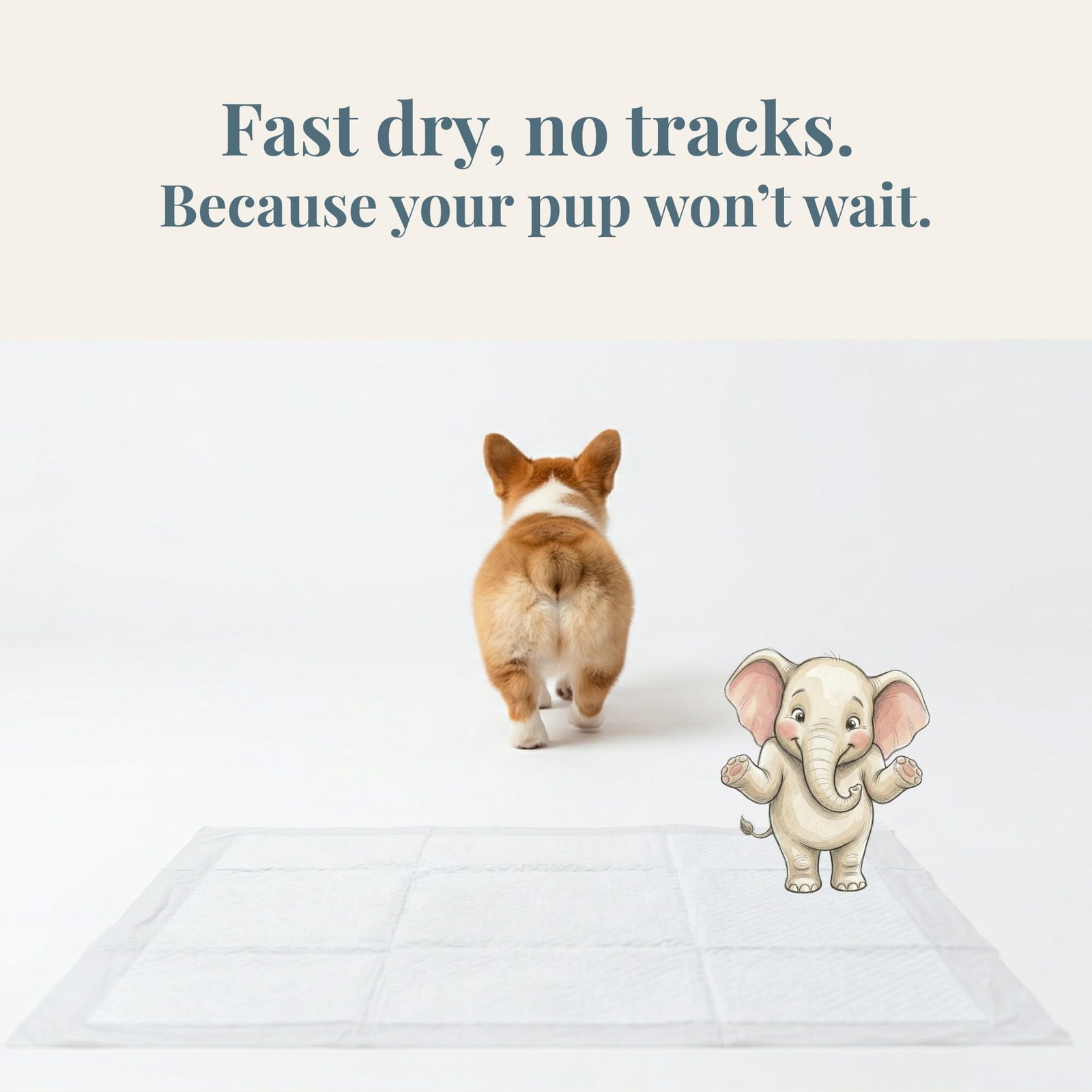 Quick-Drying & Super Absorbent Precious Puppy Pads, Leak-Proof & Unscented Wh…