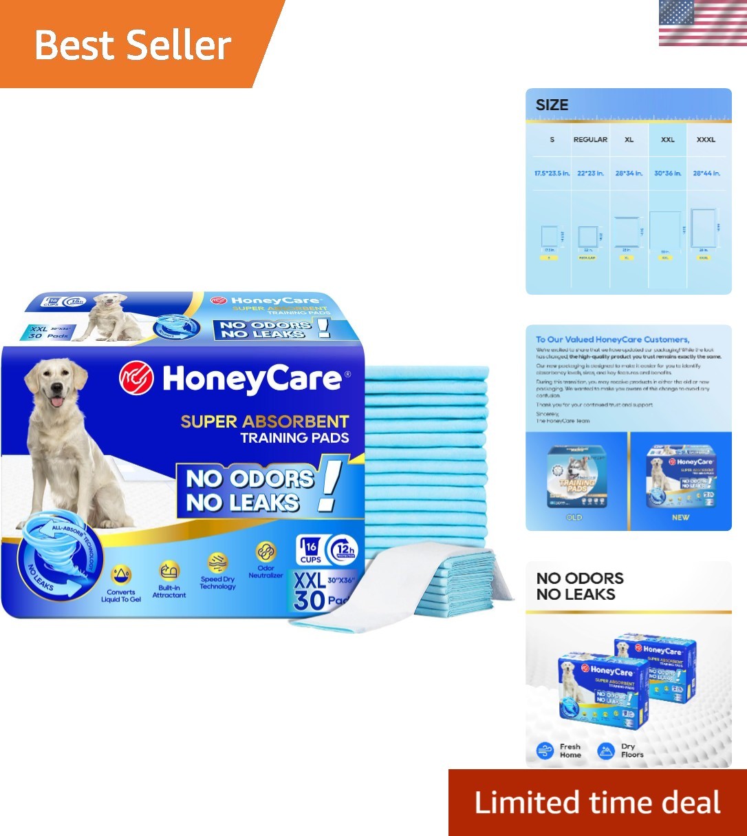 All-Absorb 5-Layer Dog Training Pads – 30×36, Perfect for Puppies & Senior Dogs