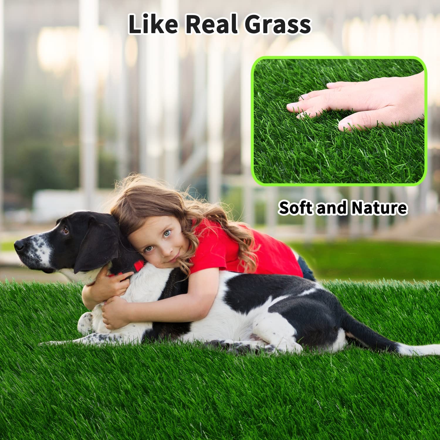 Grass Pad for Dogs 39.3 x 31.5 inches Strong Absorbency 39.4×31.5 Inch, Green