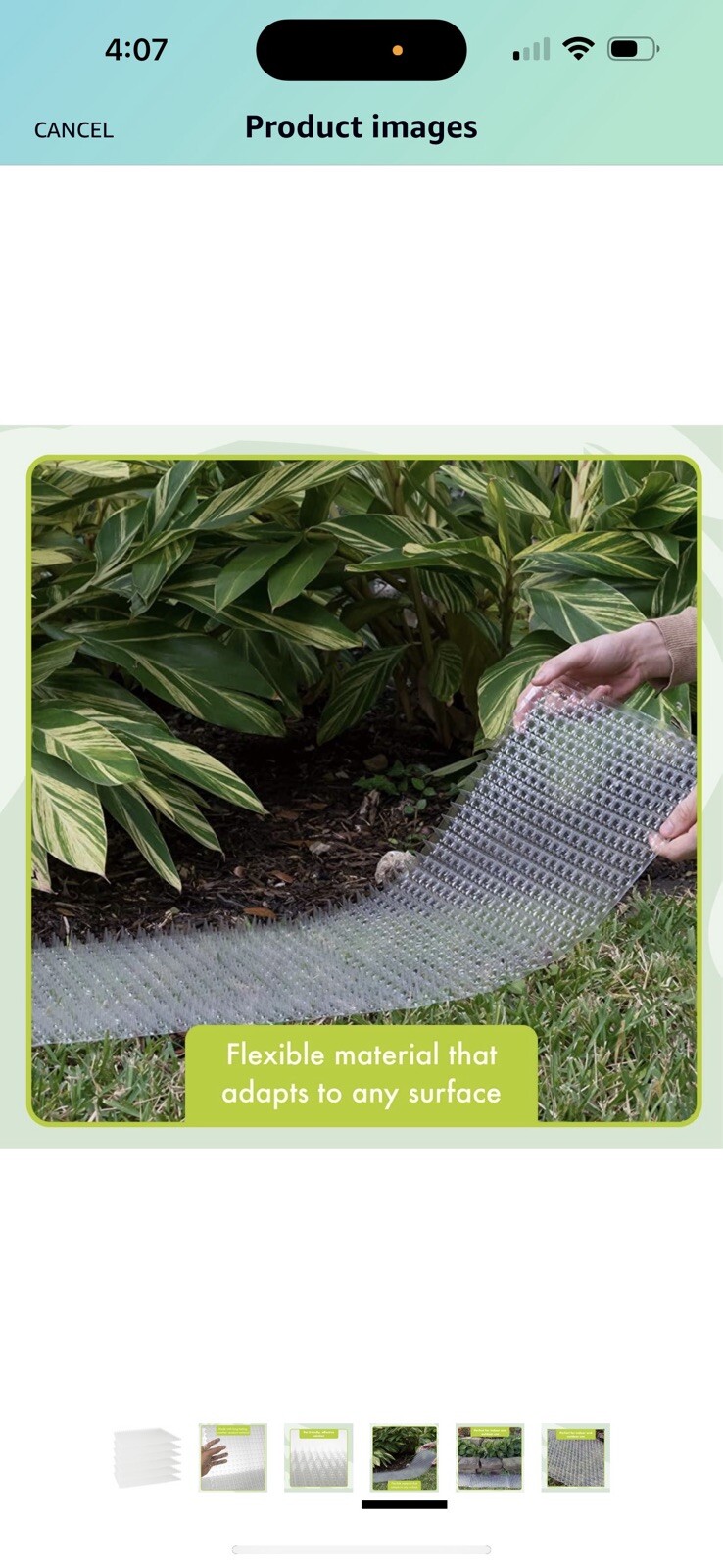 Pet Deterrent Plastic Mat w/spikes 6 Pack