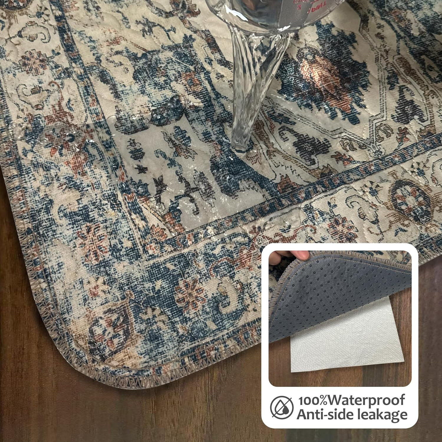 Washable Dog Pee Pads 24″ x 36″ 2 Pack Reusable Waterproof Potty Mats