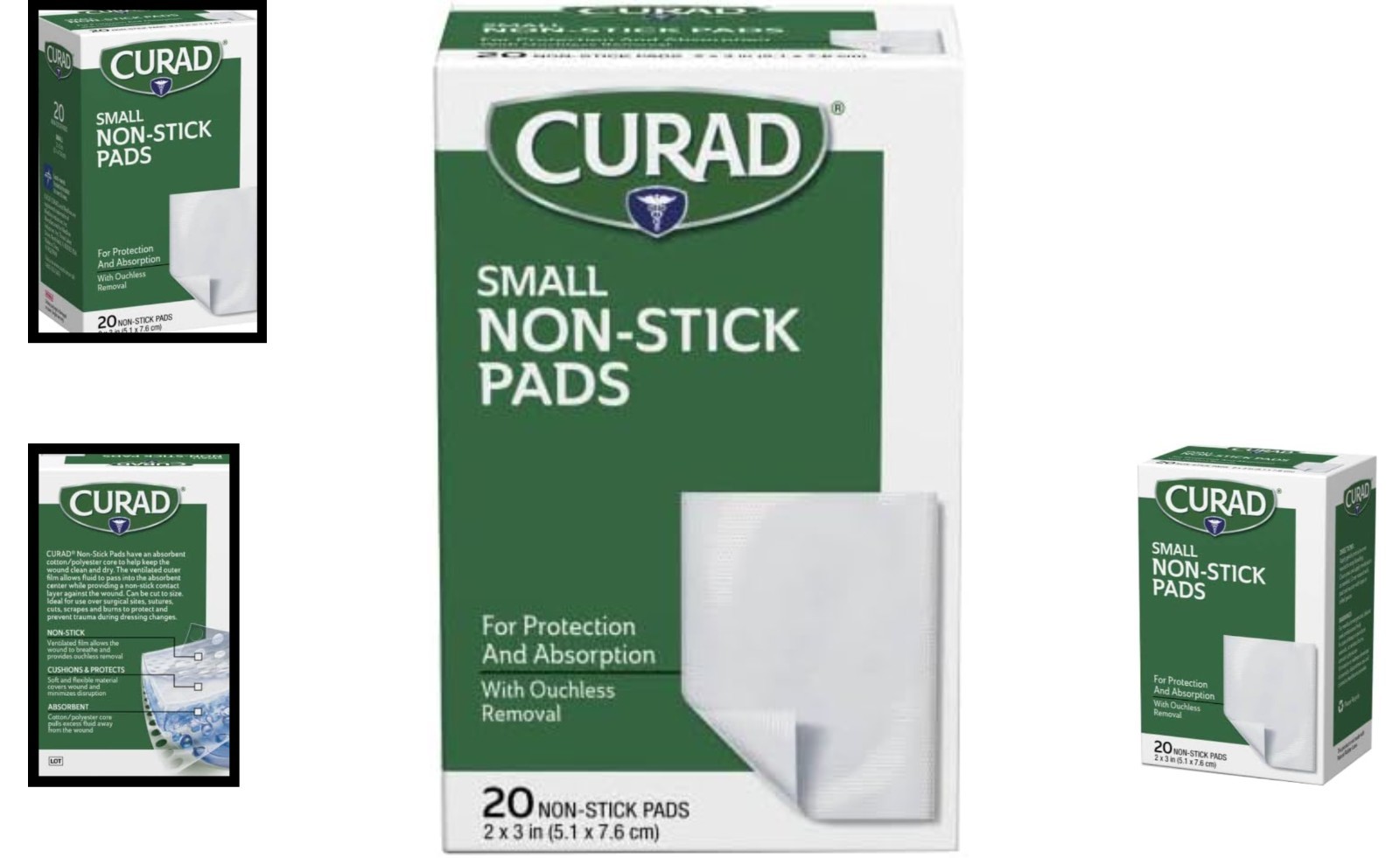 Versatile 20 Count Non-Stick Pads | 2 x 3 Inch – Perfect for Everyday Injuries