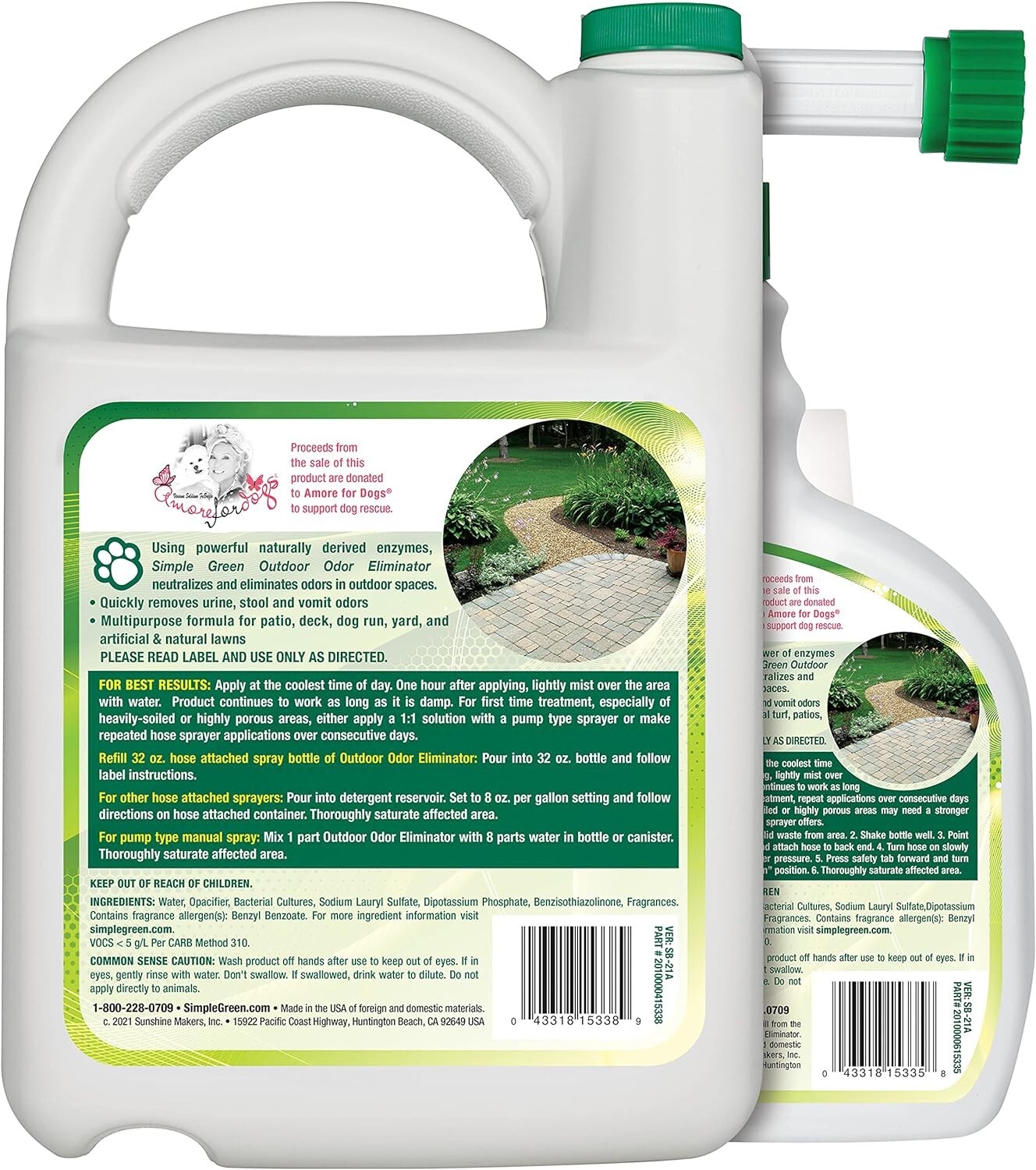 Outdoor Odor Eliminator for Pets, Dogs, Ideal for Artificial Grass & Patio 32…