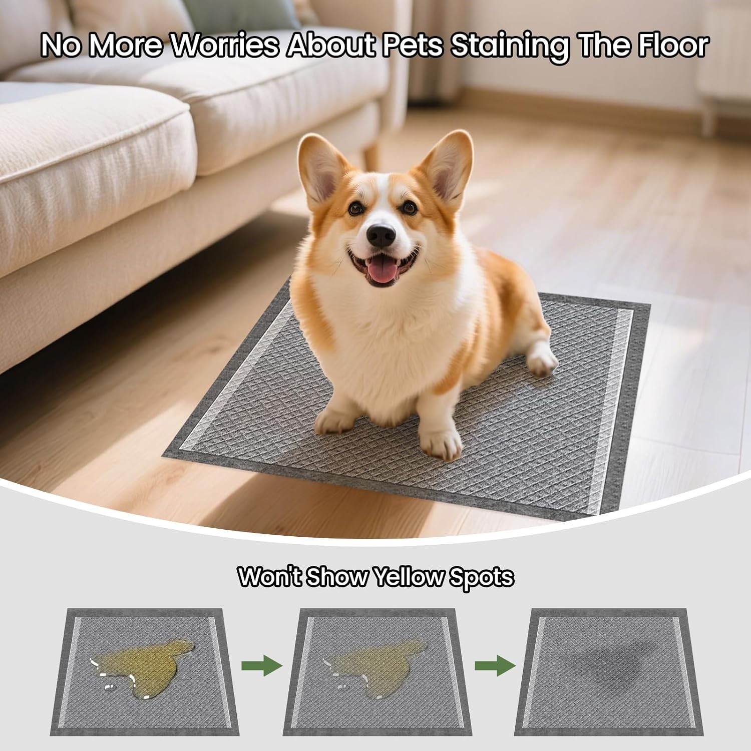 Compatibility Pet Pee Pads Charcoal Odor Control 22×22 Inches 100 Count