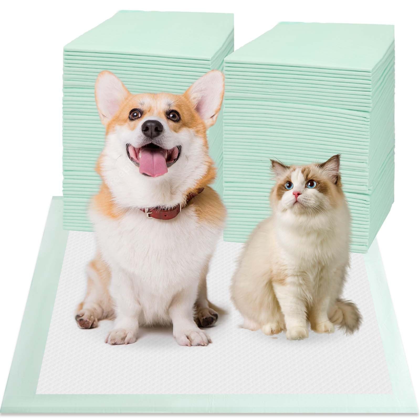 80PCS Pet Training and Puppy Pads – 24″x24″ Disposable Waterproof Puppy Pee P…