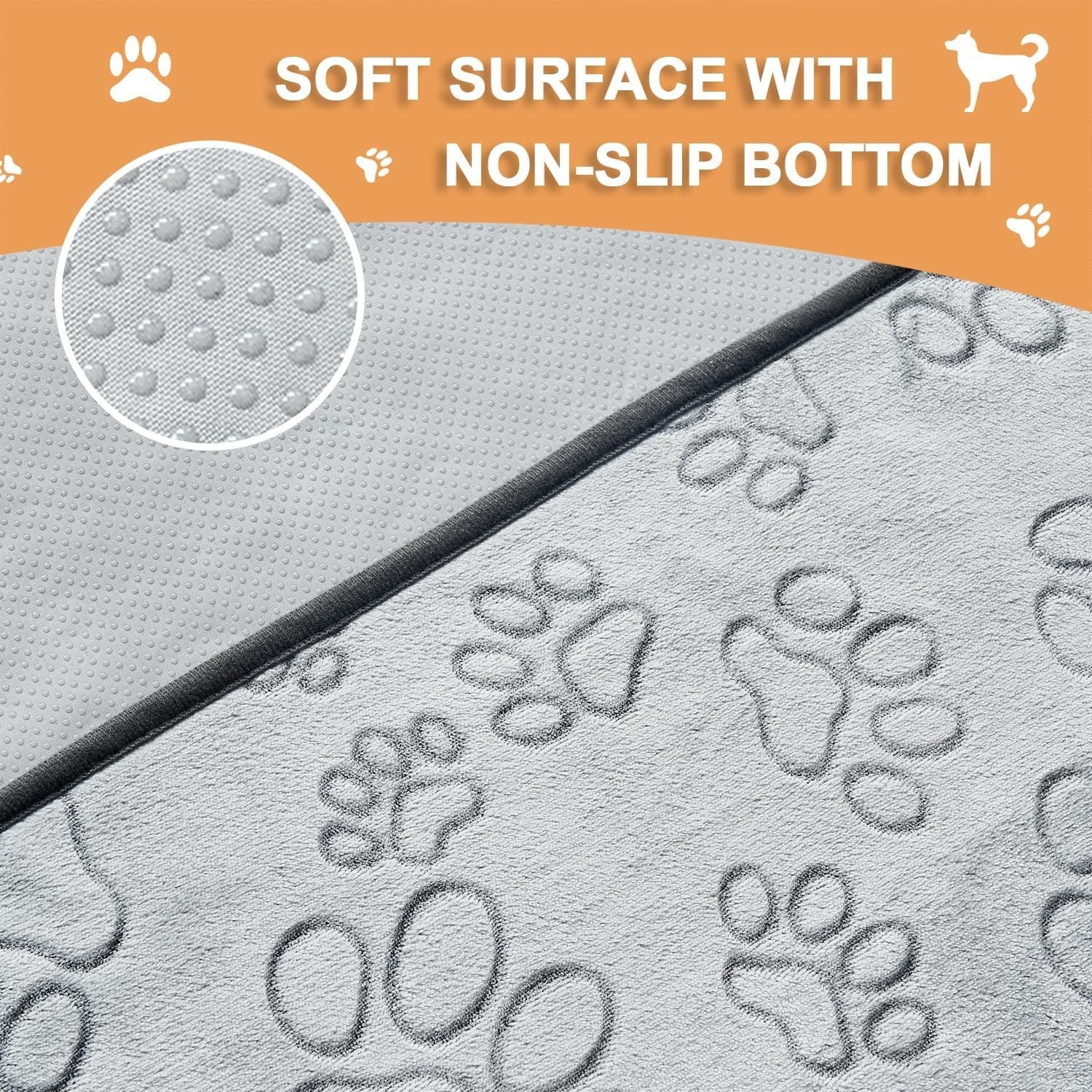 Qeils Reusable Puppy Pads, 2 Pack Washable Pee Pads for Dogs, 41″x41″