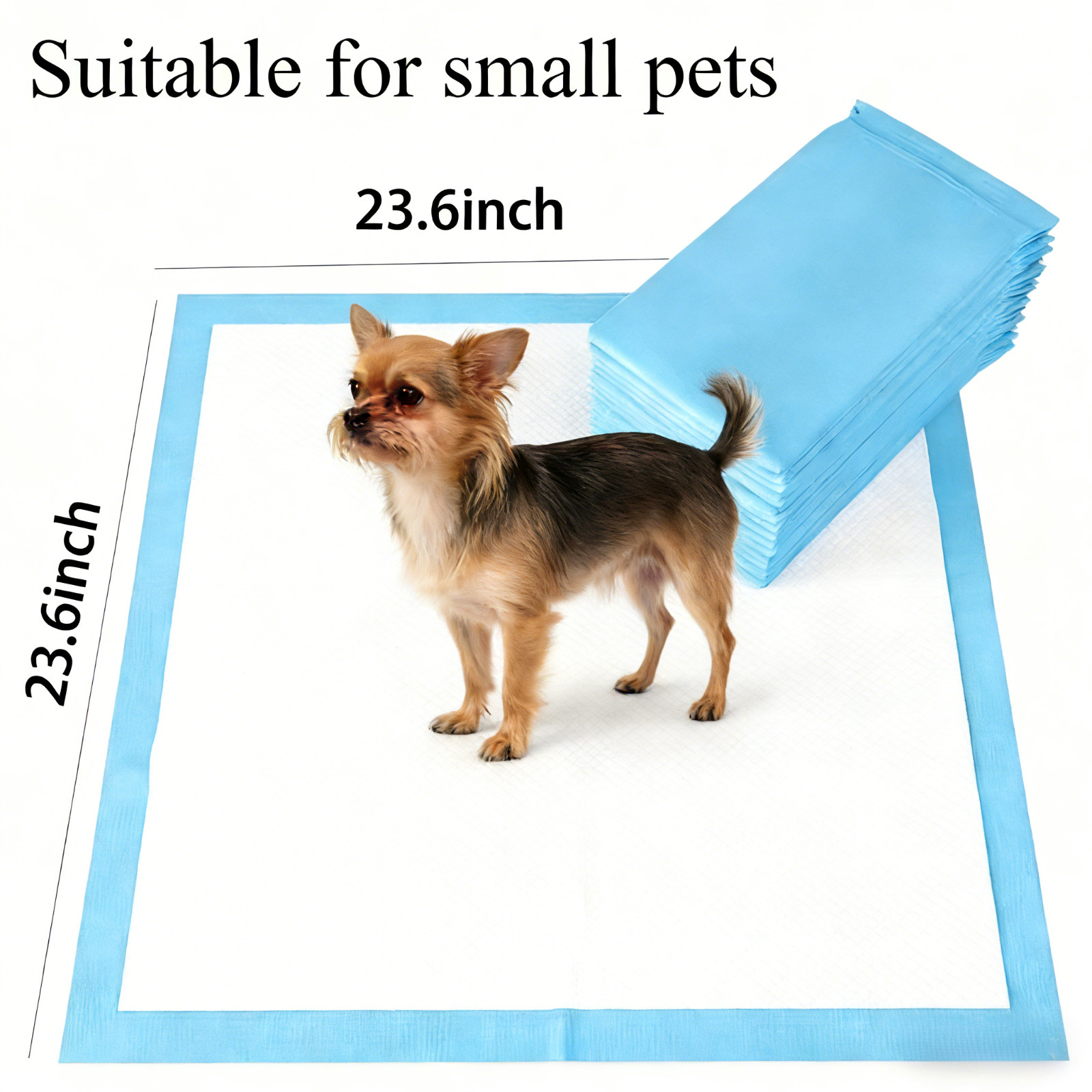 Dog and Puppy Training Pads 23.6×23.6 inches 100/200 Count Dog Pee Potty 6-Layer
