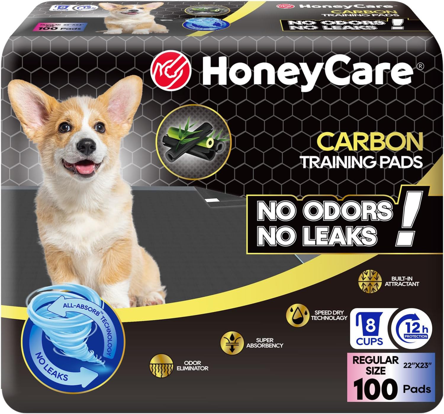 All-Absorb Puppy Training Pads | Doggie Potty Pads Absorb Eliminating Urine Odor