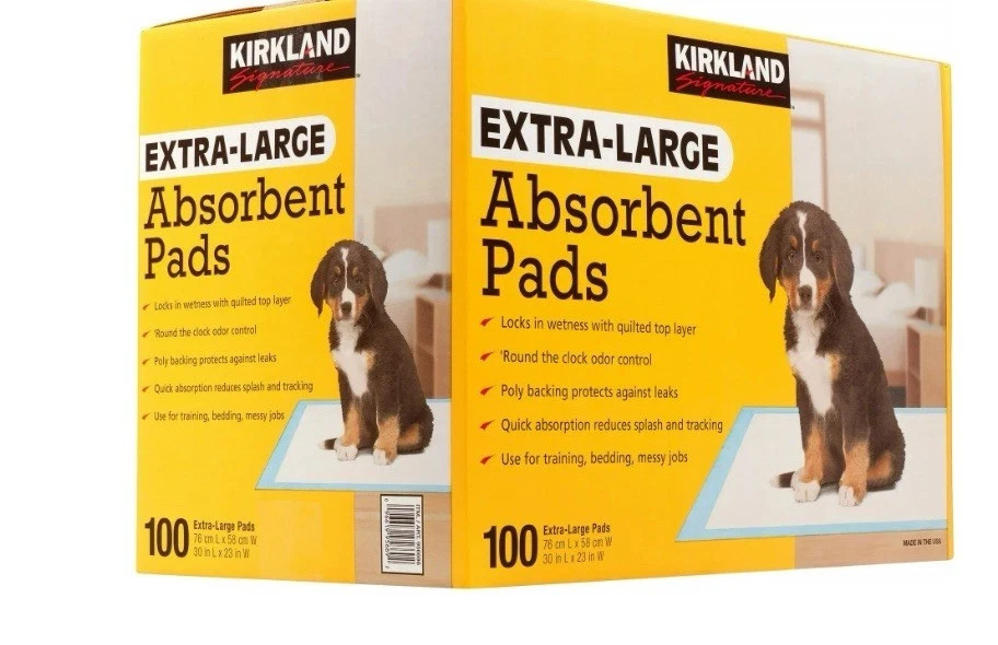 Kirkland Signature Absorbent Training Pads, Extra Large 100 Count – NEW