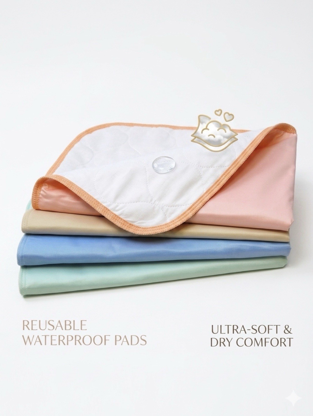 Pack of 4 – Reusable / Washable Large Dog /Puppy Training Travel Pee Pads -24×36
