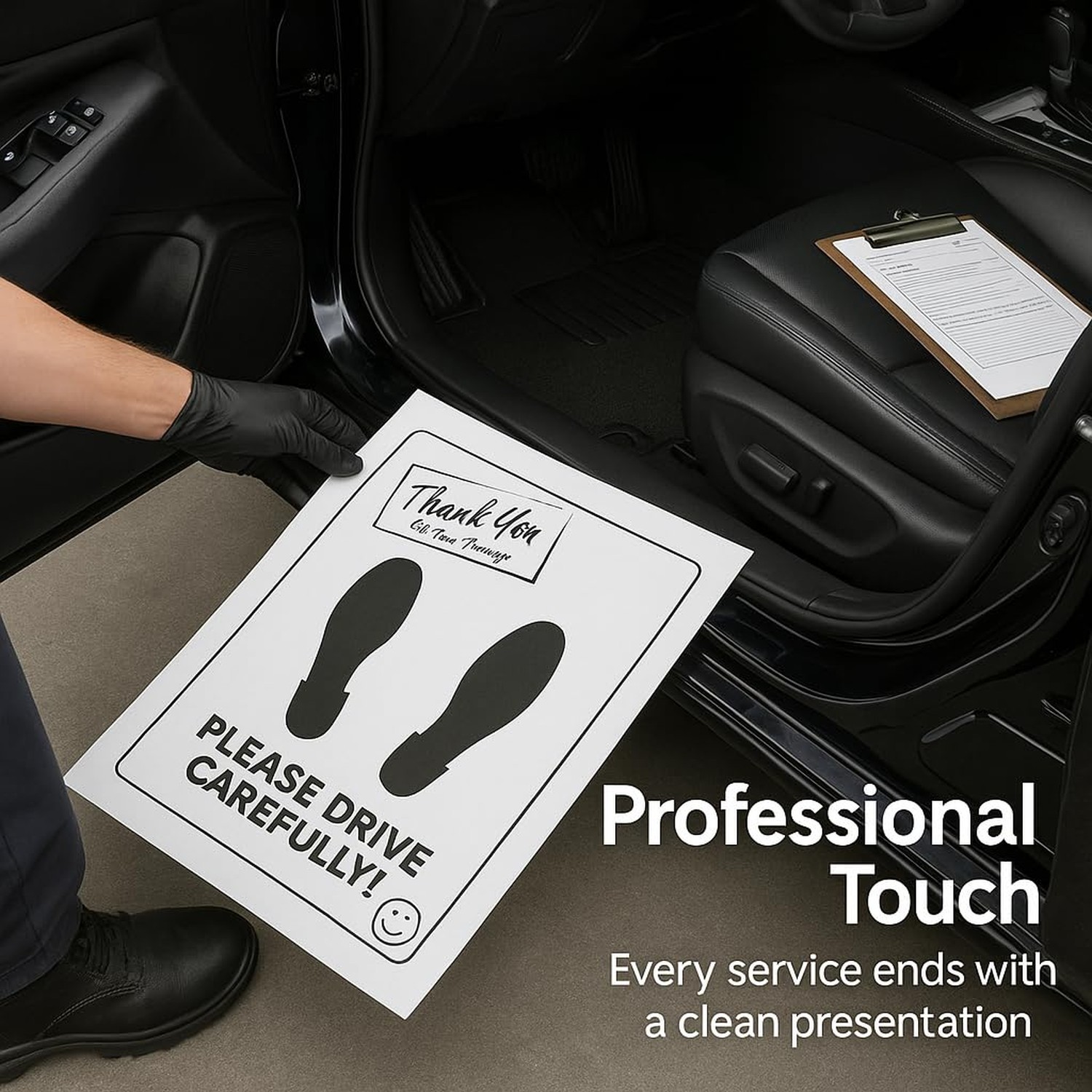 Hi-Tech Disposable Paper Car Floor Mats – Heavy Duty Waterproof Auto Mats