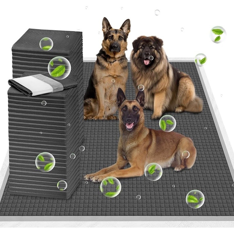 Extra Thick Dog Training Pads Super Absorbent Charcoal Odor Control 25 Count New