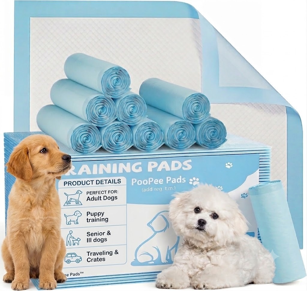 300ct 21.5×21.5″ 6-Layer Puppy Dog Pads Superior Absorb Polymer Gel Value Pack