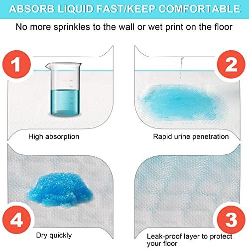 60 Count Dog Pee Pads Extra Large,32″X 36″Pet Training Pads,Disposable Pet