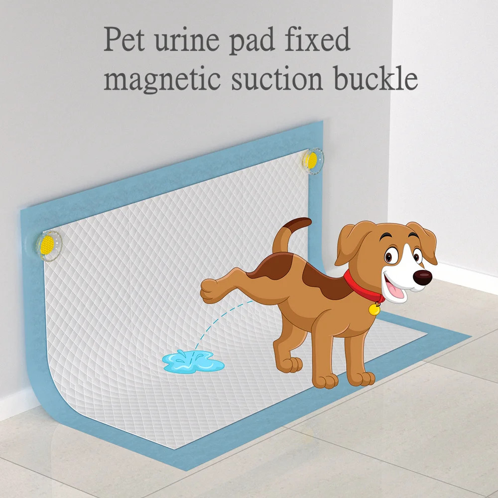 2 dog urine pad magnetic fixators, pet urine pad fixing buckles, portable fixato