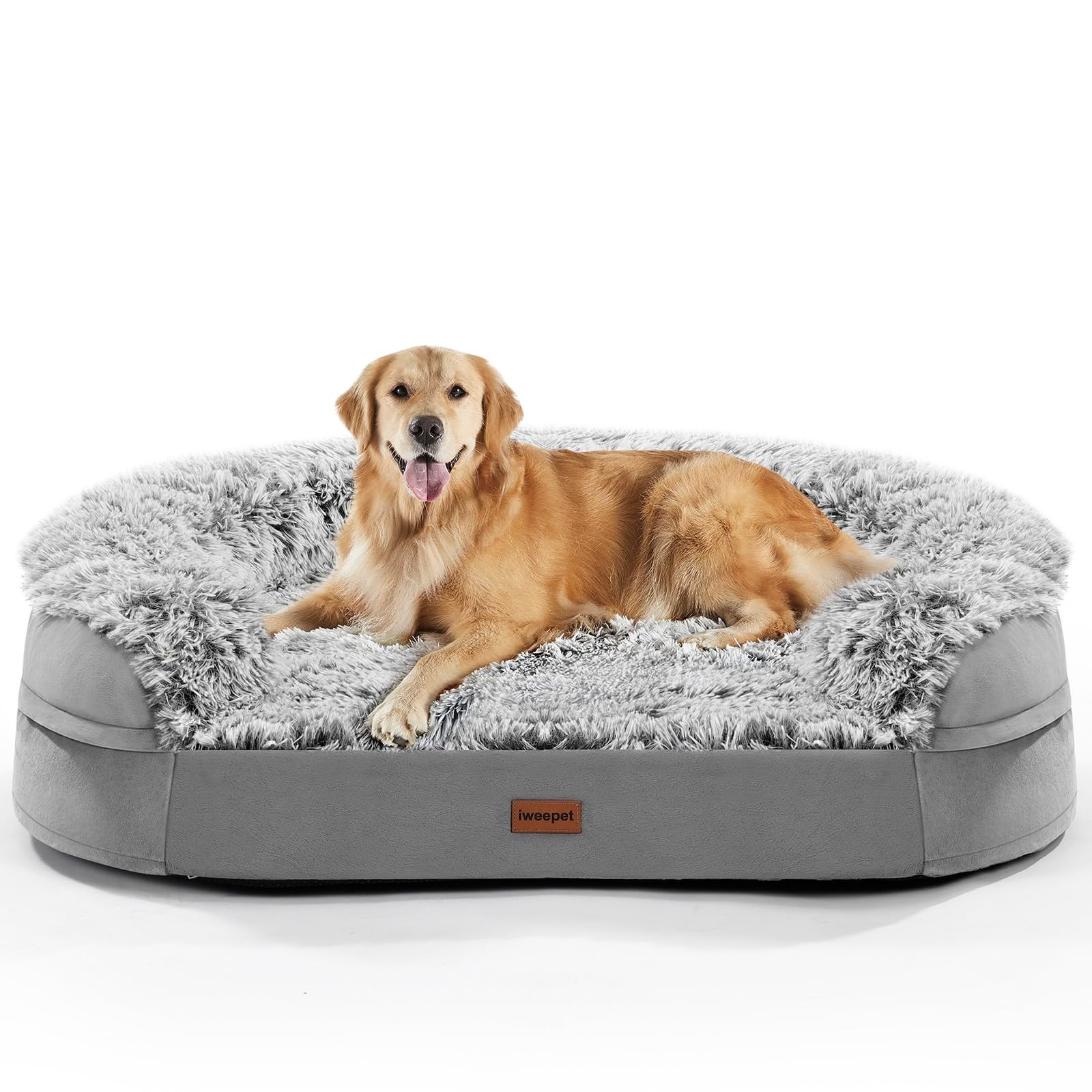 3.7 inch Thickened Orthopedic Dog Beds for Extra Large Dogs, Supportive Dog S…