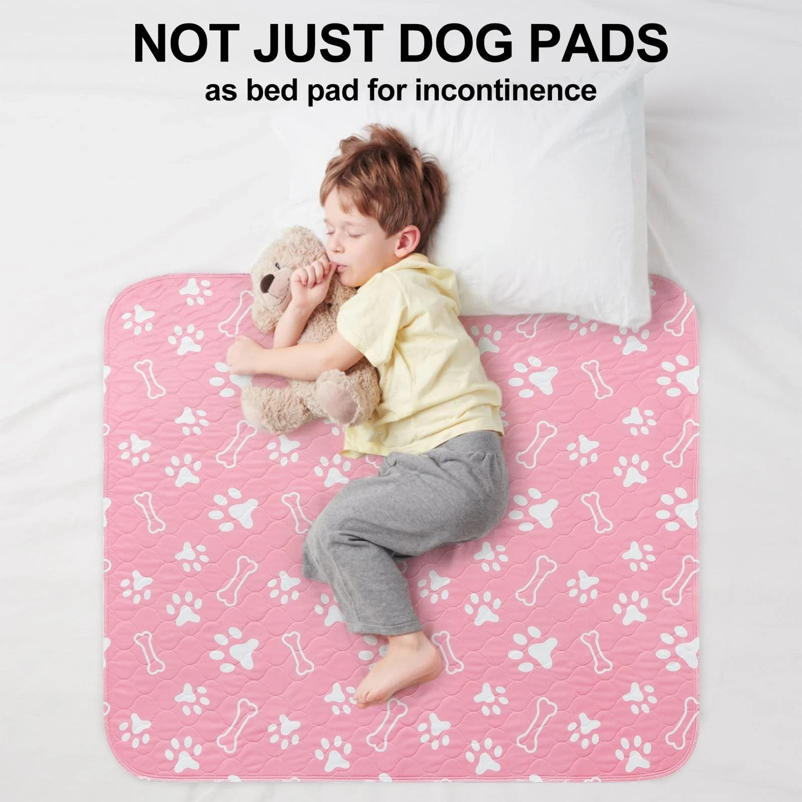 6 Pack Washable Pee Pads for Dogs, Reusable Puppy Pads for Potty Training, Wa…
