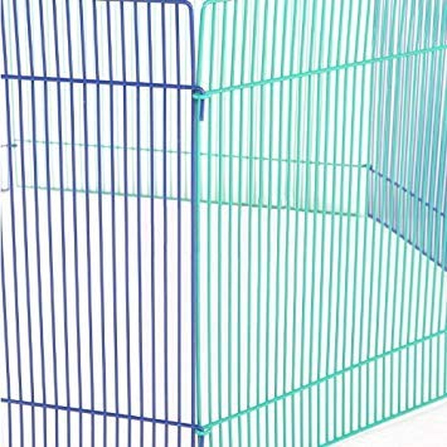 MidWest Homes for Pets Small Animal Pet Playpen/Exercise Pen, Blue and Green,…