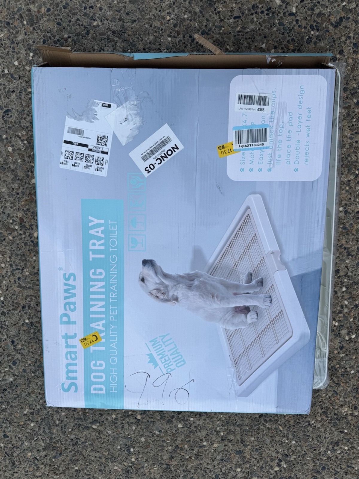 Smart Paws Dog Training Tray Dog Toilet w/ Tray Mesh Grid 29.92″ x 24.4″