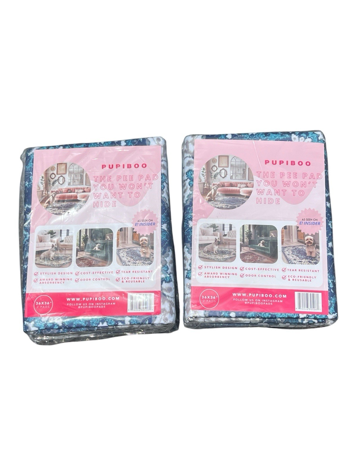PUPIBOO Washable Pee Pads for Dogs and Cats – Super Absorbent Reusable