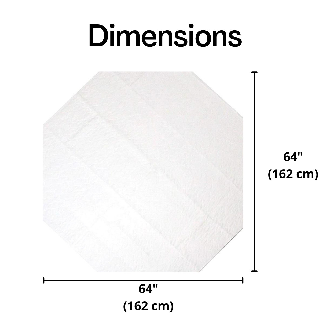 Midlee Reusable Octagon Playpen Dog Pee Pad-64″ x 64″ Set of 2