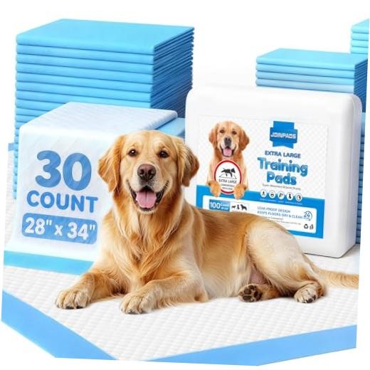 Dog Pee Pad, Puppy Potty Training Pet Pads Dog Pads Extra 28″x34″ 30-Count